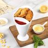 Подставка для картофеля фри Различные соусы Чипсы Дроп Снэк Конусная подставка Пластиковый стаканчик для соуса Двухгорлый Стаканчик Посуда Поднос Контейнер Кухонный инструмент