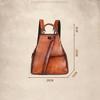 Summer New First Layer Cowhide Retro Wind Wipe Color Backpack Large Capacity Single Shoulder Backpack