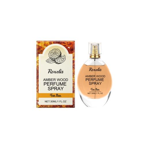 Roxelis Wood Spray Fresh Scent Exudes Charm Amber Natural Light Long-Lasting Portable Perfume