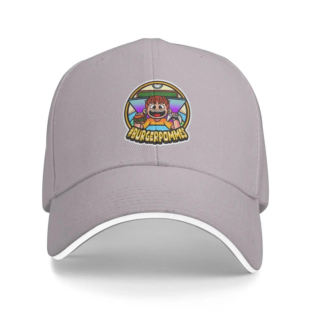 Бейсболка Burgerpommes yk Крутая Унисекс Взрослая Хип-хоп Кепки Козырек от солнца Индивидуальный Логотип Kpop Рок Кепка Snapback Идея для подарка