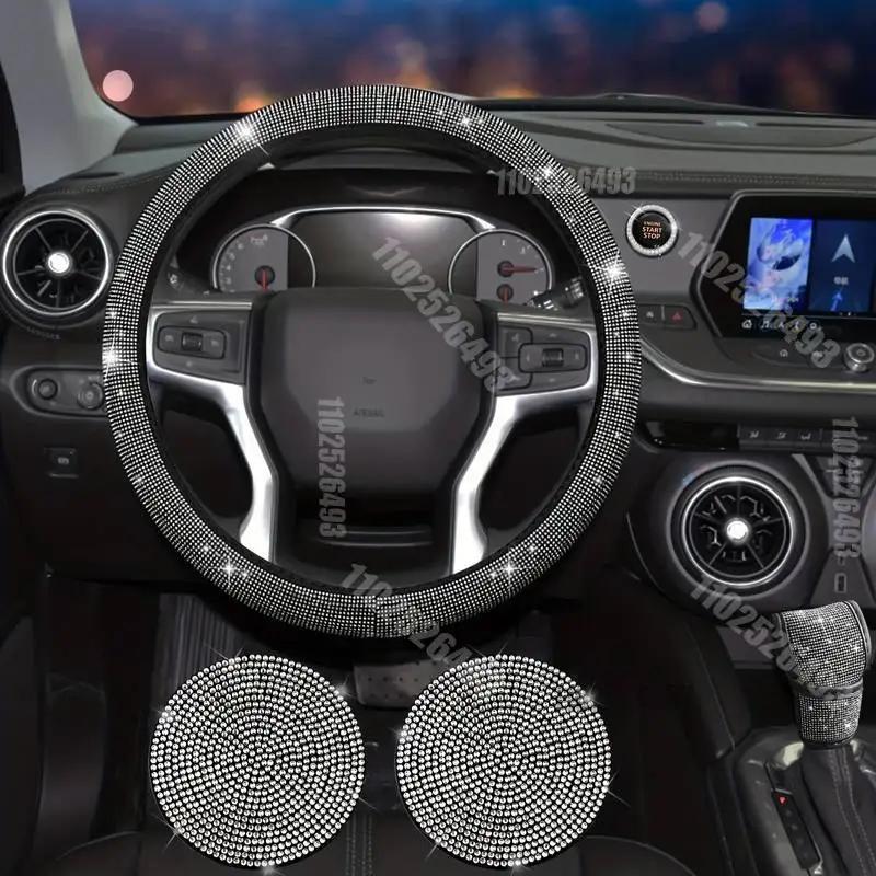 Полный Комплект: Чехол на Руль Автомобиля, Чехол на Подушку Безопасности, Подстаканник, Кнопка Start/Stop (One Touch), Аксессуары для Ремня Безопасности Автомобиля, Накладка на Плечо