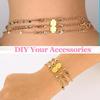 18K Gold Necklace Separator for Layering Lightweight Necklace Stacker Detangler Clas Magnetic Multiple Necklace Layering Bracelet Connector Girls’