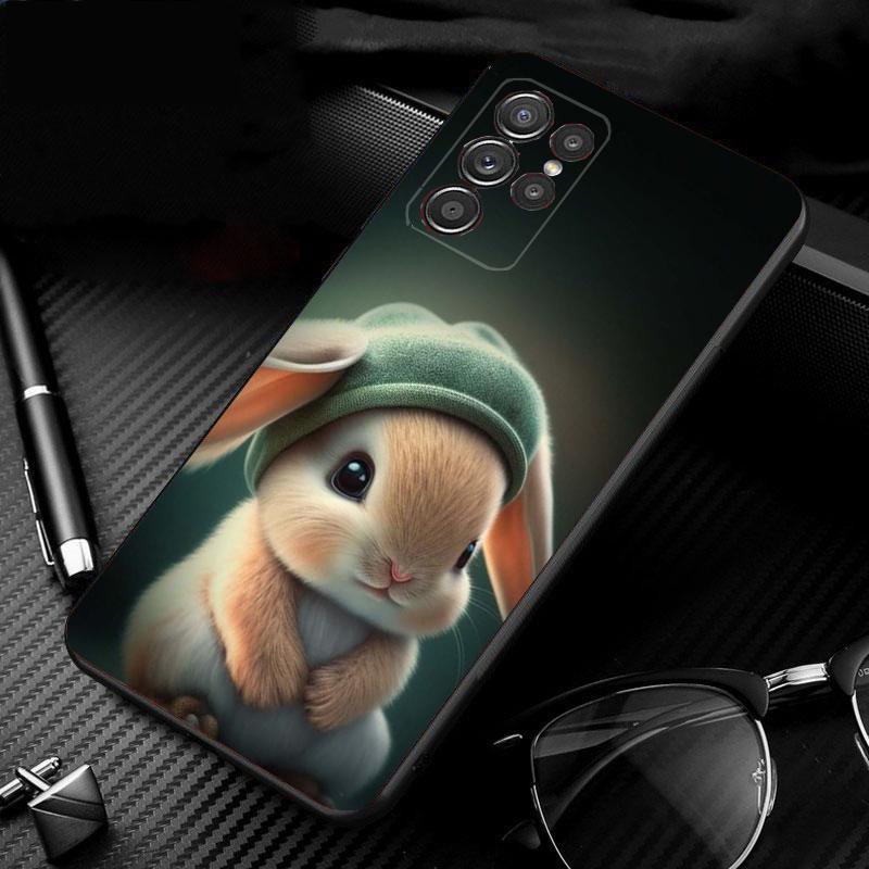 Чехол для телефона Samsung Galaxy S26 S25 S24 S23 S22 S21 Ultra S24 S23 S22 S21 S25 Plus S24 FE Кролик Животное