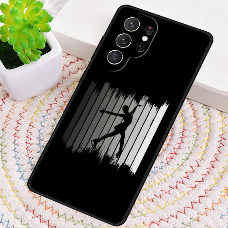 Love Ice Skating Silicone Phone Case For Samsung Galaxy note 10 pro S26 S25 S24 S23 S22 S21 Plus S25Ultra Capa Cover
