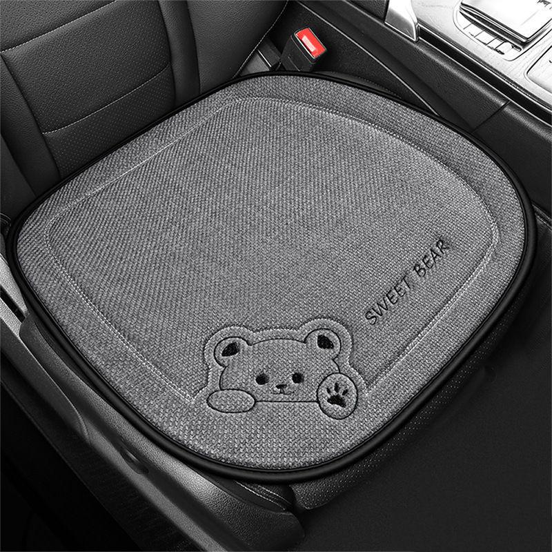 1Pcs Breathable Cartoon Bear Car Seat Cover Non-Slip Cushion for Women's Protection