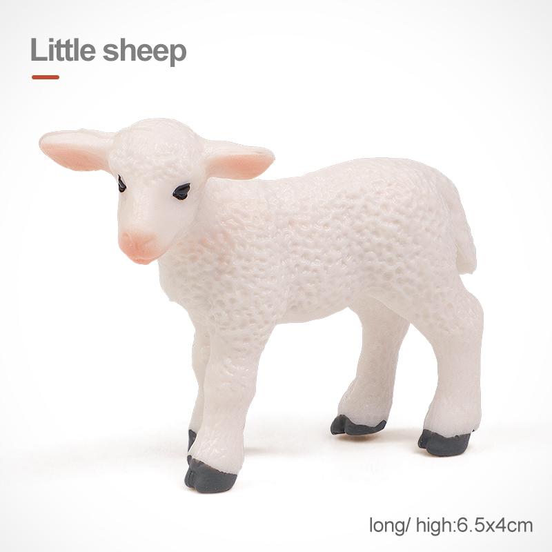 Имитация Фермерских Животных Домашняя Птица Корова Свинья Собака Курица Утка Гусь Детеныш Фигурки Модель Фигурки Развивающая Игрушка Для Детей