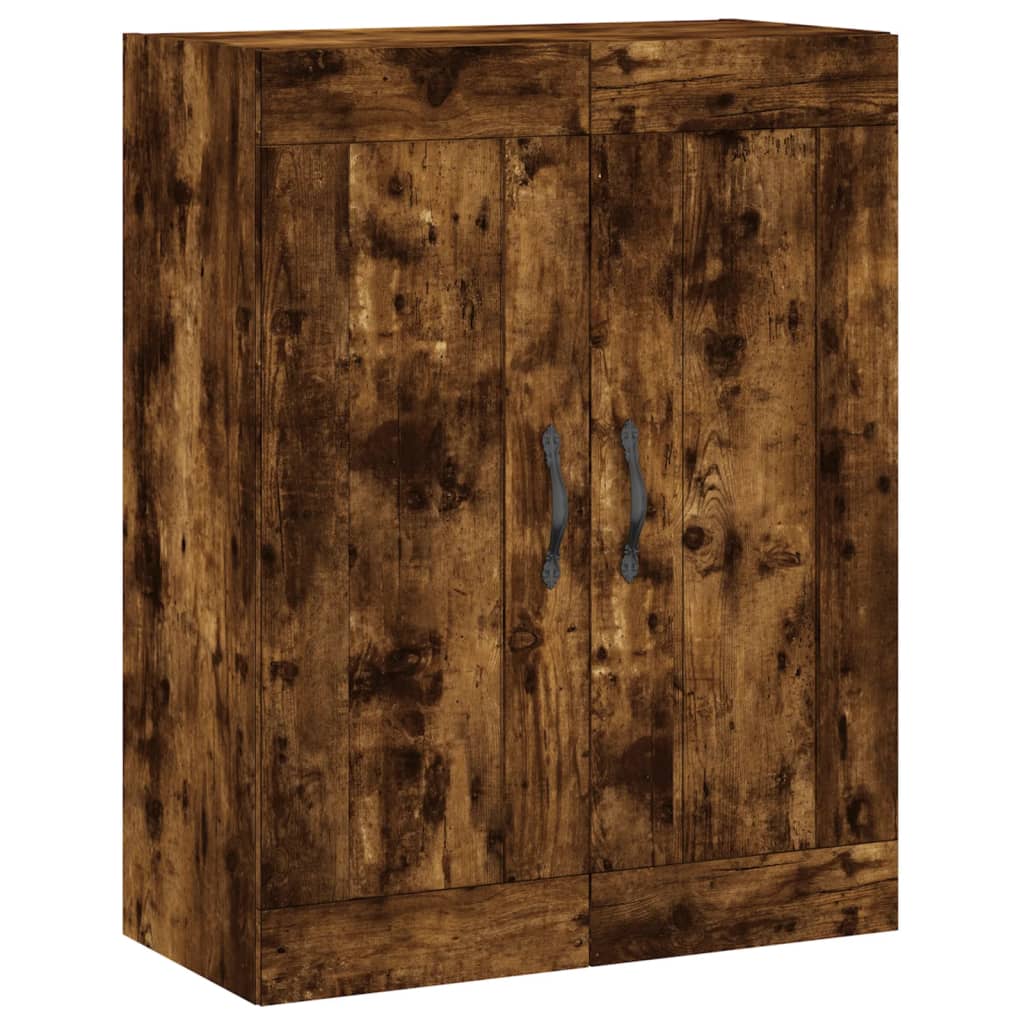 Highboard in Smoked Oak Finish 69.5 x 34 x 180 cm Particleboard