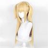 Парик для косплея MisaMisa Аниме Тетрадь смерти Косплей Misa Amane Золотые длинные термостойкие волосы парики