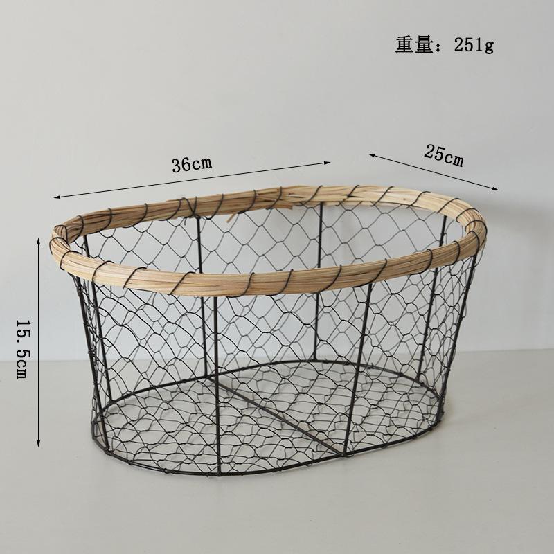 Корзина для хлеба из кованого железа, проволочная корзина для закусок, корзина для хранения закусок, настольная корзина для фруктов и овощей, корзина для мелочей, корзина для хранения яиц