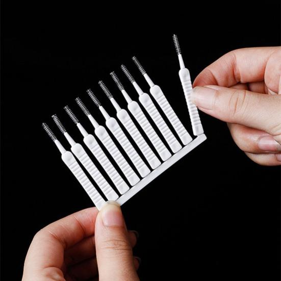 Yousheng 100 шт. Щетка для чистки душевой лейки Нескользящая ручка Спиральная щетина Крошечная чистящая щетка Смесители Раковины Многофункциональный чистящий инструмент