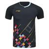 Li Ning Youth Team Series Letter Logo Sports Quick-Dry Breathable Short Sleeve T-Shirt Men T-Shirts Black AAYT015-3