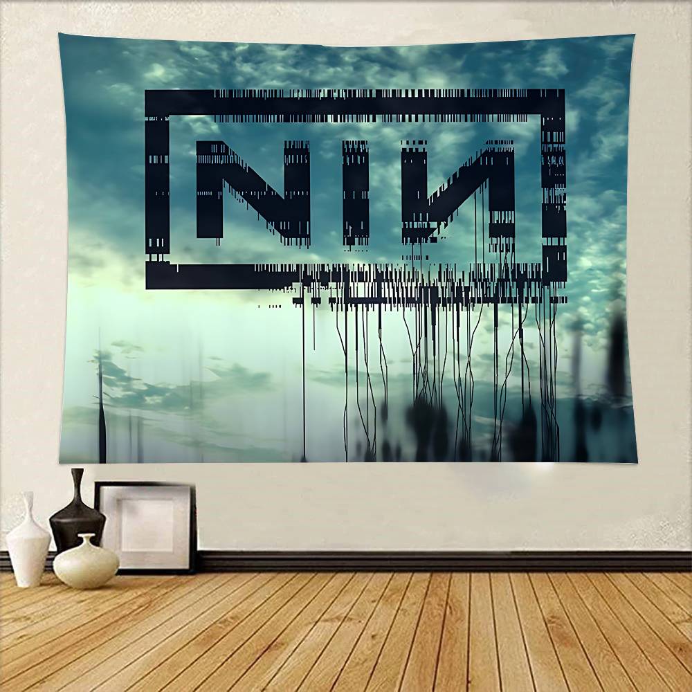 NNine IInch Nails Крутой Гобелен Настенный Декор Напечатанный Полиэстеровый Гобелен INS Декор Стен