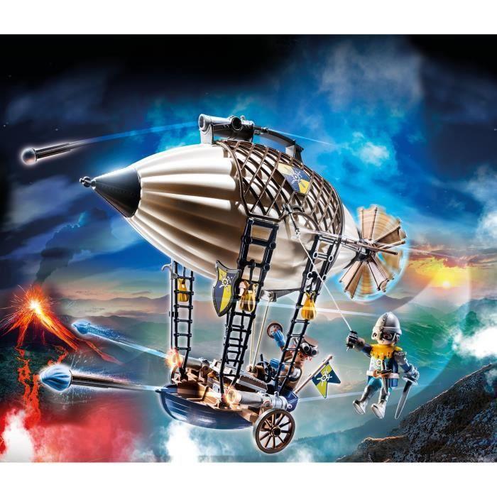 PLAYMOBIL - 70642 - Novelmore - Aérostat de Dario - Dirigeable rigide avec canons intégrés
