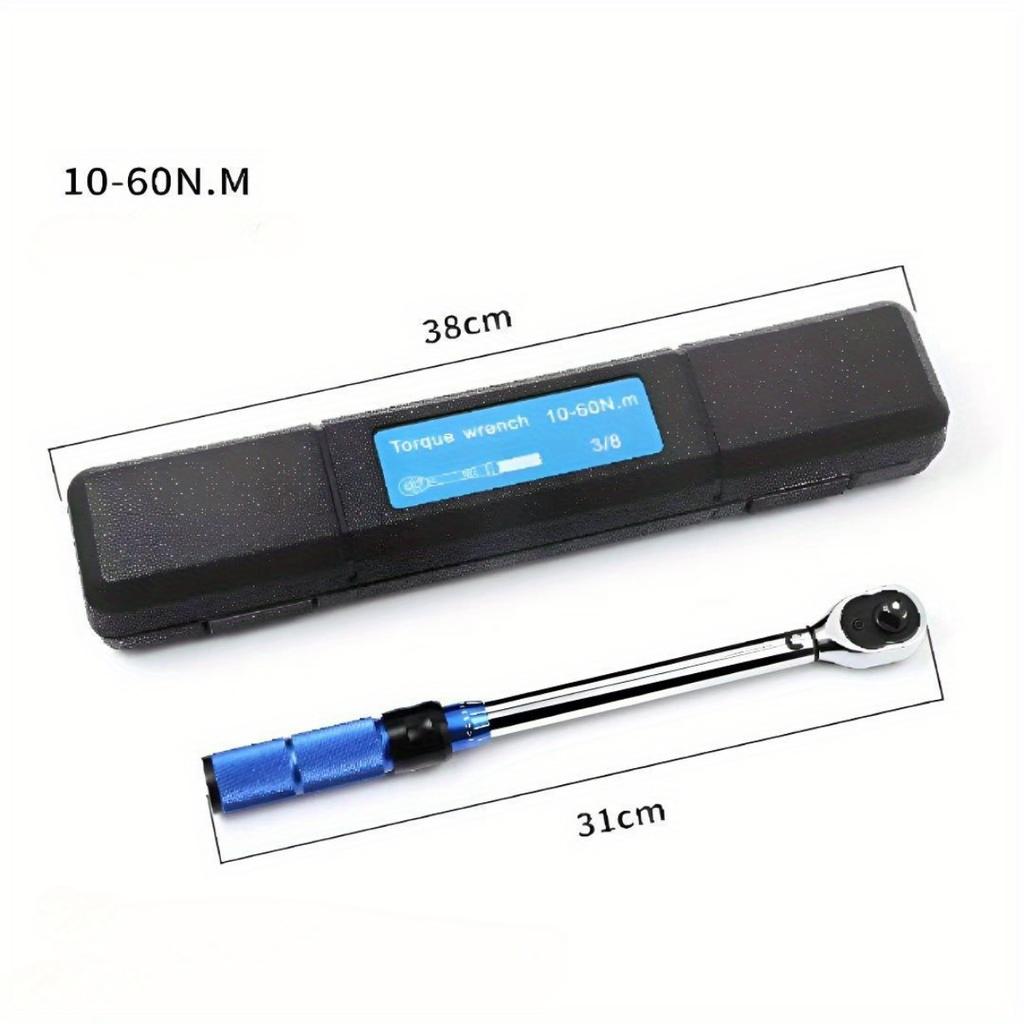 10-60N.m Torque Wrench 3/8 Inch Square Drive Torques Key ±3% High Precision Torque Wrench Professional Bicycle Automotive Tool