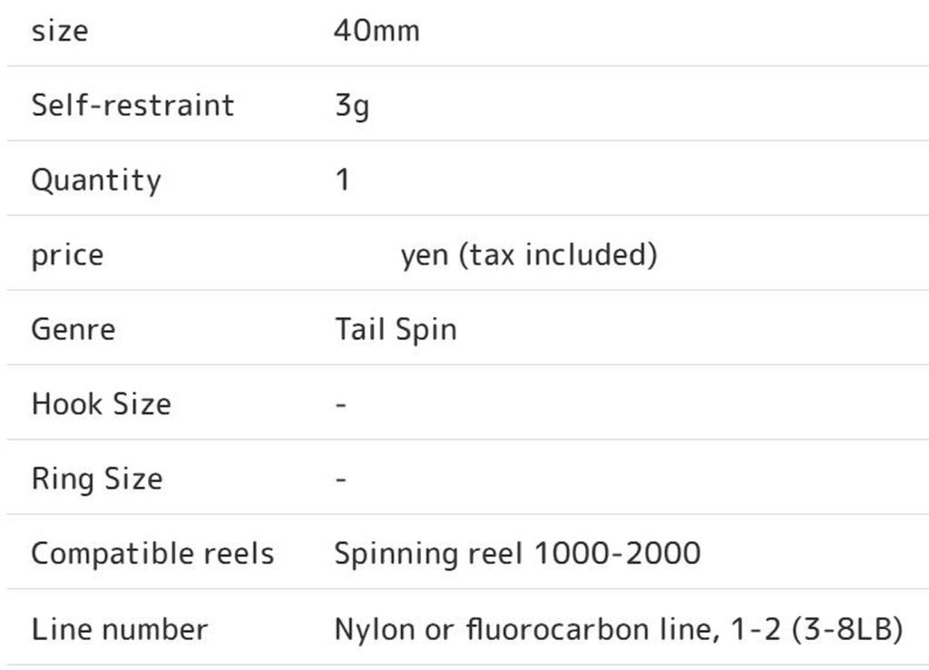 Jackall Good Meal Spin 40 мм 3 грамма тонущий блесна сладкая вата (4862)