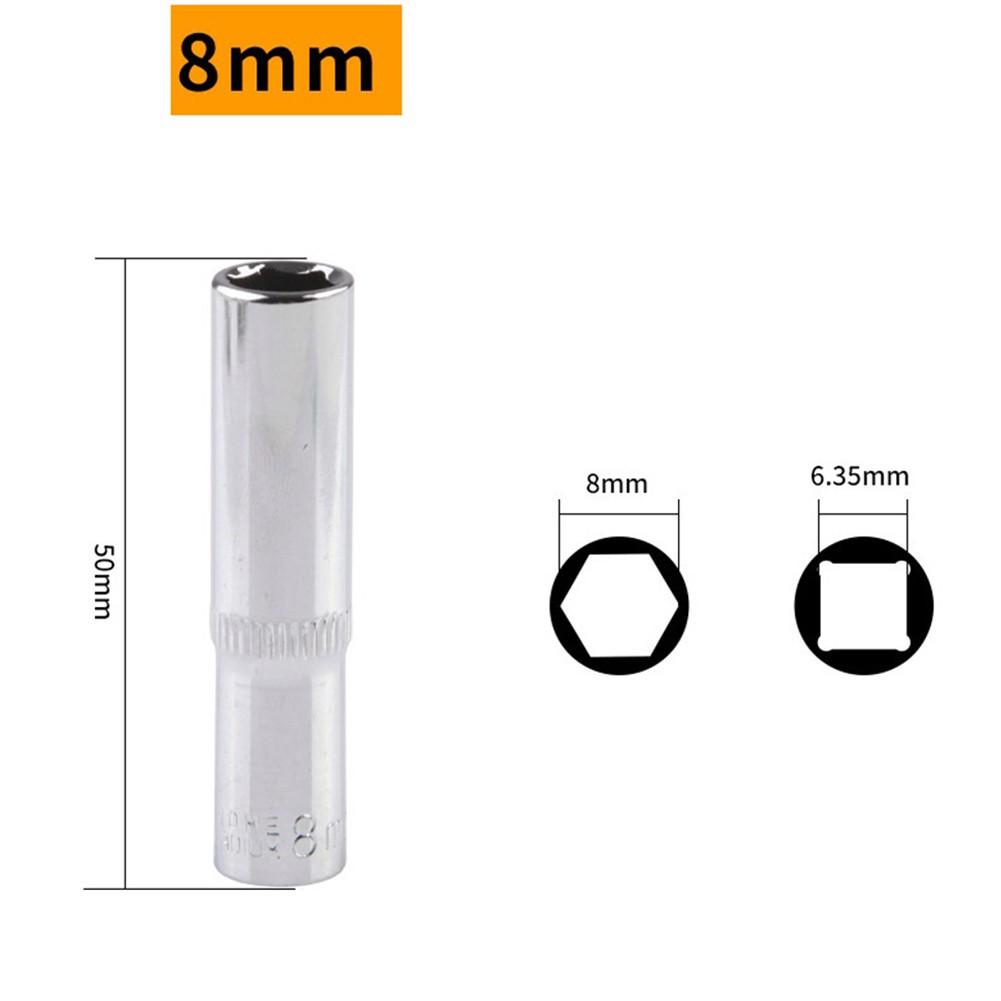 Longer Lifetime Socket Wrench 1/4inch Chromium-vanadium Steel