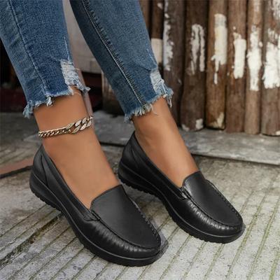 2025 Новый летний стиль Модные удобные толстые износостойкие и элегантные туфли на один шаг для женщин с повышением высоты