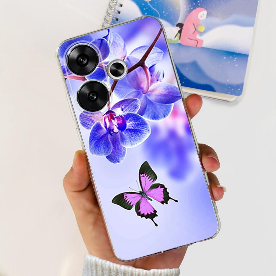 For Xiaomi Poco F6 Case Redmi Turbo3 New Fashion Painted Cover Soft Slim Phone Cases For Xiaomi Redmi Turbo 3 Poco F6 F 6 Bumper
