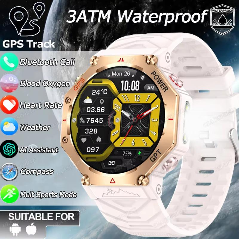 2025 Новые Смарт-часы для плавания Часы IP69K Водонепроницаемые BT Звонок GPS Компас Amoled Военные Спортивные Смарт-часы Мужские Женские для Xiaomi Huawei