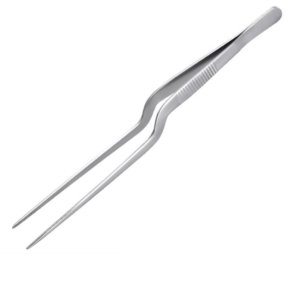 14/16/20cm Food Clip Stainless Steel BBQ Tweezer Kitchen Chef Tongs Tweezers  Meat Handling