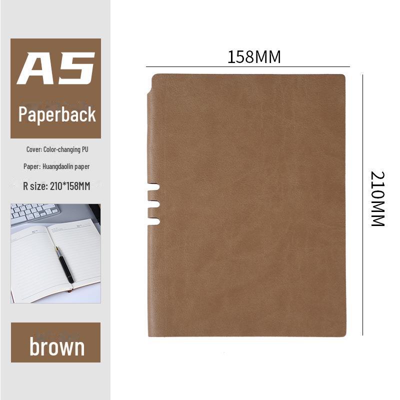 A5 Custom Hollow Sheep Leather Soft Notebook with Logo