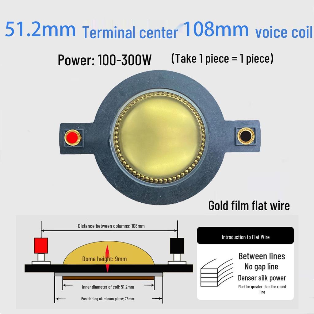 Ремонтные детали для диафрагмы высокочастотного динамика: 25-75 Жила Круглая Плоская Проволока