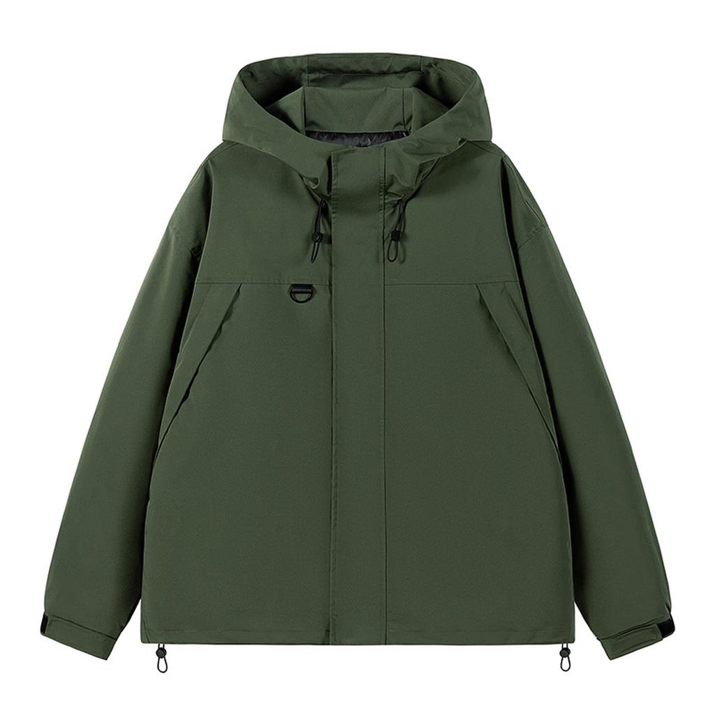 Мужские ветрозащитные и непромокаемые уличные комбинезоны, свободные повседневные куртки с капюшоном, модные