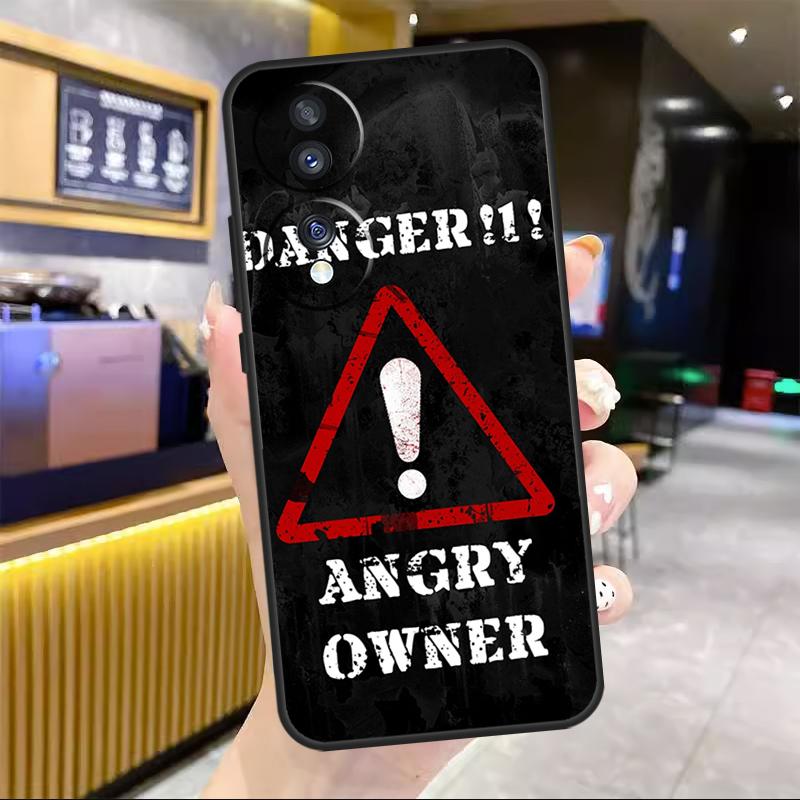 Предупреждение Гнев Опасность Владелец Для Honor Magic 8 7 6 Pro Чехол Для Honor 200 400 50 70 90 Lite X8c X8b X9a X9b X9c X9d Win RT