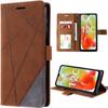 Case for Xiaomi Redmi 12C - Redmi 11A Anti-Scratch Shockproof Protection Synthetic Leather Brown