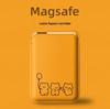 Чехол для телефона с держателем для карт MagSafe, кожаный, с шариком в виде медведя