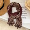 Ladies Shawl Scarf Floral Print Versatile Comfortable Bright Color Shawl Wrap Soft-textured Winter Accessory