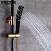 1шт медная душевая система с высоким давлением, дождевая и ручная душевая лейка, комбинированная, двойная функция, горячая и холодная, полный комплект для ванной комнаты с регулируемым верхним распылителем