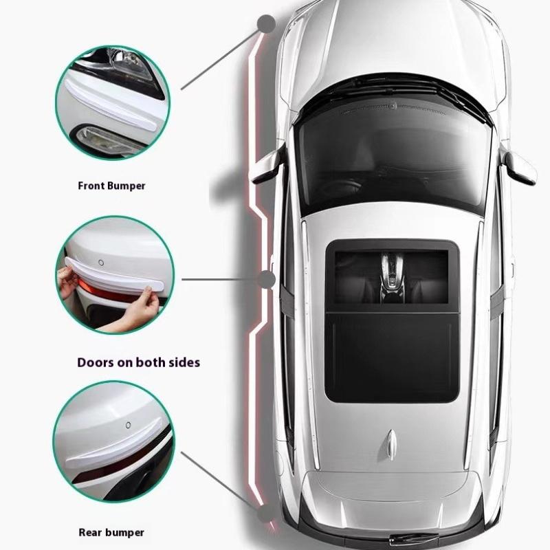 4 шт. Защитная полоса для бампера автомобиля, защита углов, полосы для защиты от царапин, защита от столкновений, автоаксессуары