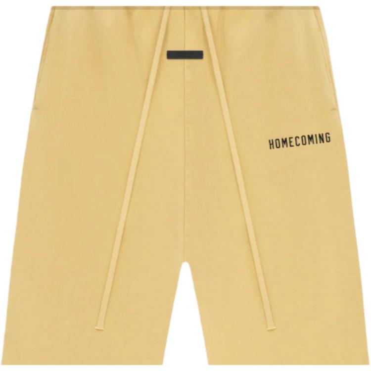 Fear of God Essentials Тяжелые флисовые штаны-джоггеры Amber Мужские Штаны Желтые 130BT244453F
