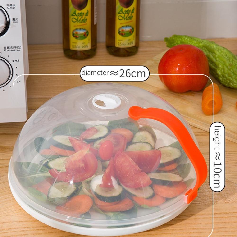 Anti-Sputtering Heat Resistant Kitchen Lid Microwave Food Cover Splatter Protector Plate Cover