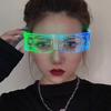 LED Glasses USB Rechargeable Wireless Luminous Glasses Night Bar Party Gifts Neon Party Electronic Props for Halloween Christmas