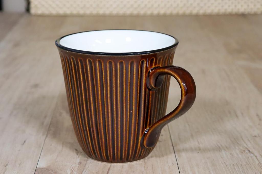 [Amazon.co.jp Exclusive] [Commercial Use Set] Brown Mugs, 10-Piece Set (Size: H8.8 X W12 X D9)