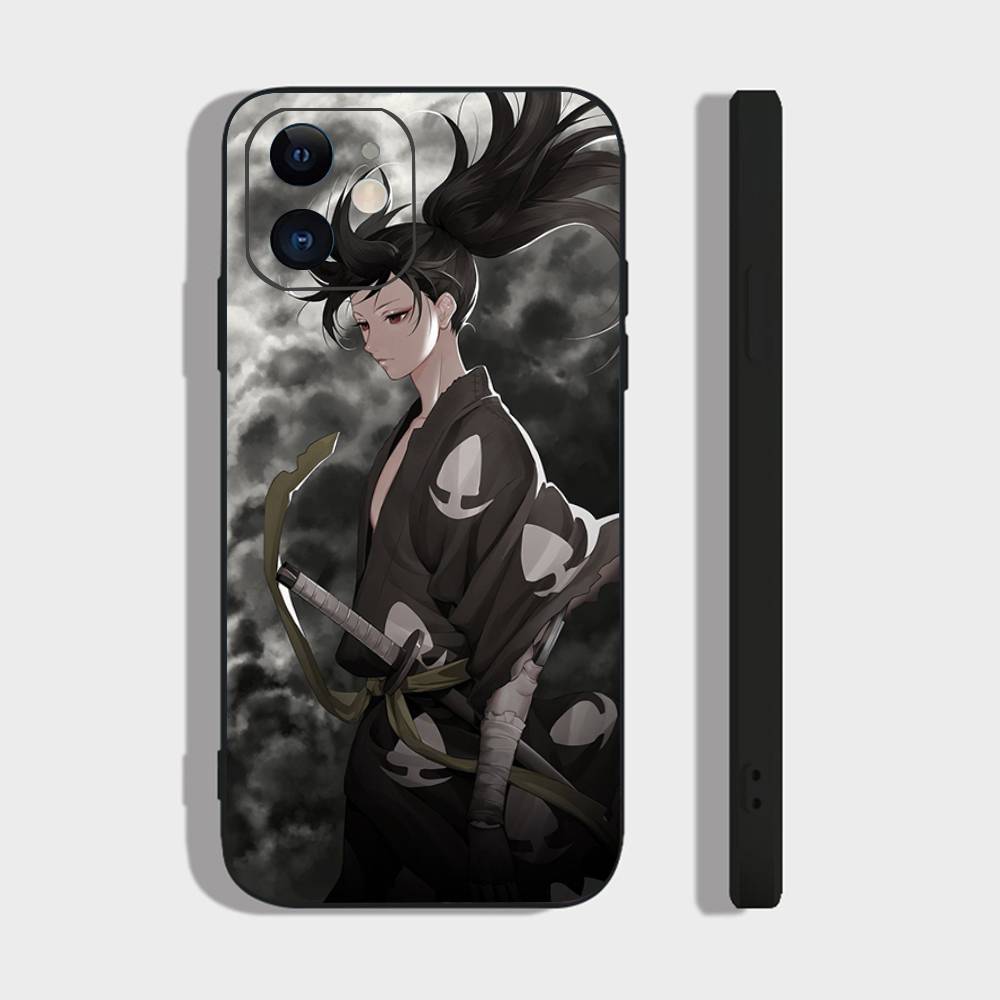 Аниме Хяккимару Чехол для телефона Для IPhone 17 Air 16 15 14 13 Pro Max 11 12 Черный Силиконовый Чехол