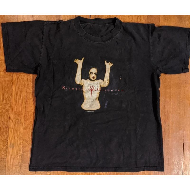 Stabbing Westward Screaming Face Red Text Stars TShirt