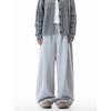 Dream Made Simple Commuter Gray Sweatpants for Men, Autumn and Winter Straight Loose Casual Pants, Men's Wide-Leg Pants