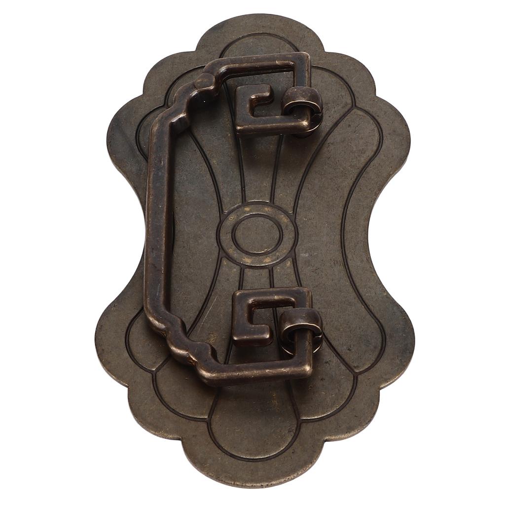 Антикварная ручка для ящика 12,8x7 см, цветки богатства, ретро-китайский стиль, латунные винтажные ручки для ящиков