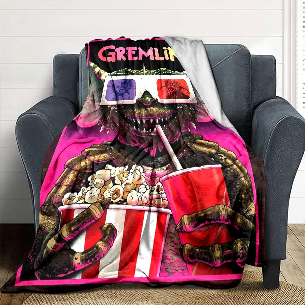 Gremlins Blanket Ultra-Soft Suitable for Couch Office Chair for All Seasons Digital Print Ideal Gift for Friends Family Couples Picnic