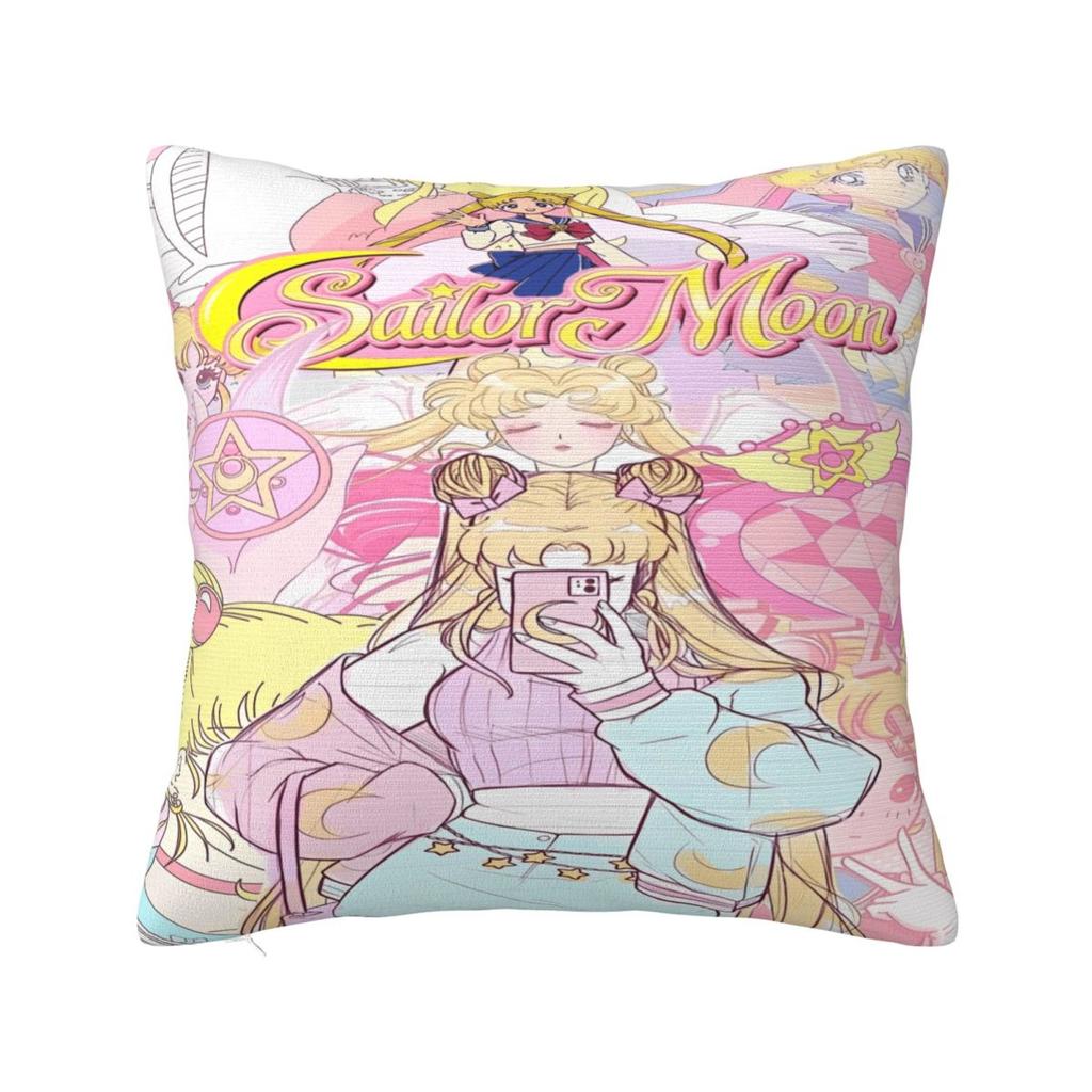 Sailors Moons Luna Girls Anime Pillowcases Merchandise Soft Cushion Cover Pillow Covers Home Decoration Square Multi Size