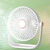 6 Inch USB Charging Desk Fan Quiet Three Blades Portable Table Fan with Night Light