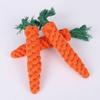 1 Pcs Carrot Shaped Knot Ropes Pet Dog Toys Chew Cat Toy Safe Toys for Small Dogs Molar Biting Playing Products Dog Accessories