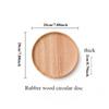 Wooden Dish Decor Tray Japanese Tableware Solid Wood Plate Fruit and Hotel Barbecue and Wooden Dining Plate Rubber Wooden Tray