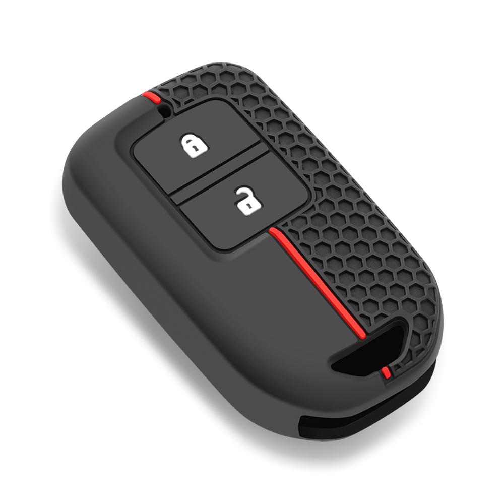 Силиконовый чехол для брелока автомобиля с 2/3/57 кнопками для Honda Fit Odessey City Jazz XRV Venzel HRV CRV Accord Чехол для ключа Автоаксессуары