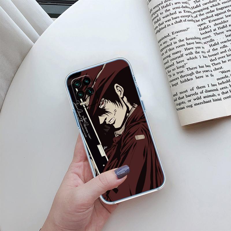 BH27 H-Hellsing Transparent Phone Case for Samsung Galaxy A04 A04S A14 A23 A34 A54 M23 M33 M52 M53