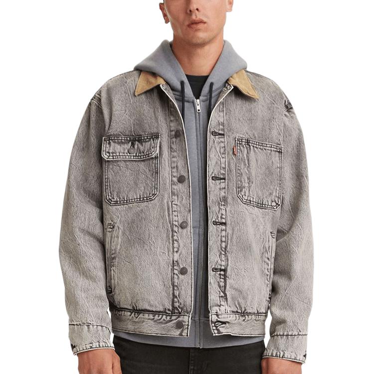 Джинсовая куртка Levis Vintage Lapel, унисекс, серая A0640-0001