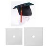 Sublimation Blank Graduation Cap Topper Adhesive Graduation Hat Topper Sticker DIY Graduation Cap Decoration Easy To Use